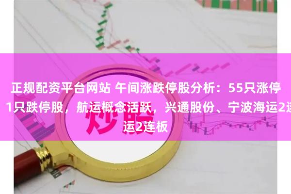 正规配资平台网站 午间涨跌停股分析：55只涨停股、1只跌停股，航运概念活跃，兴通股份、宁波海运2连板